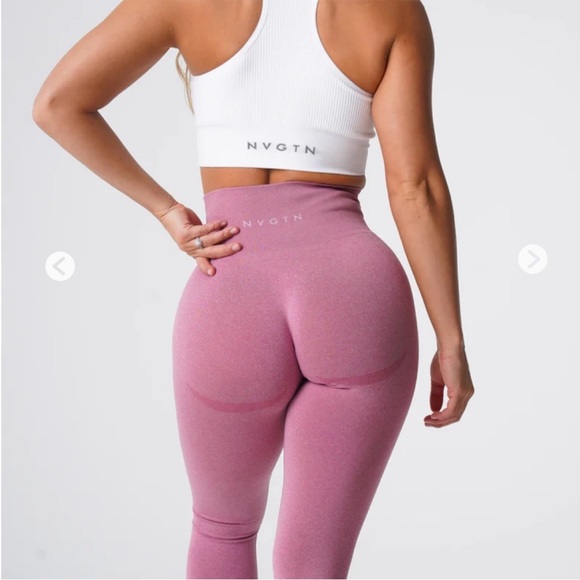 NVGTN Contour Seamless Legging Pastel Pink Small - Picture 4 of 15